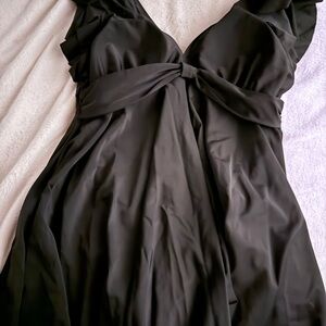 Elegant Black Women's Swim Dress